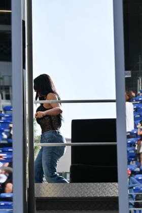 IPA85399781 - Monte Carlo, Formula 1 Monaco Grand Prix - Celebrities attend Saturday practice - Kim Kardashian and KhloÃ Kardashian Pictured: Kim Kardashian and KhloÃ Kardashian  Copyright: xManuelexMangiarottix xManuelexMangiarottix 85399781