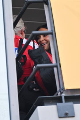 IPA85399774 - Monte Carlo, Formula 1 Monaco Grand Prix - Celebrities attend Saturday practice - Kim Kardashian and KhloÃ Kardashian Pictured: Kim Kardashian and KhloÃ Kardashian  Copyright: xManuelexMangiarottix xManuelexMangiarottix 85399774