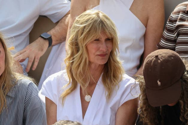 2026 French Open - Laura Dern In Stand Day 14 NB Laura Dern in stand day 14 during the 2026 French Open at Roland Garros on June 06, 2026 in Paris, France. Photo by Nasser Berzane ABACAPRESS.COM  Copyright: xBerzanexNasser ABACAx