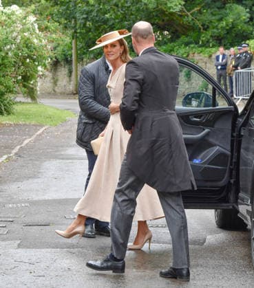 Peter Phillips Marries Harriet Sperling In Gloucestershire Catherine, Princess of Wales and Prince William, Prince of Wales arrive for the Royal wedding of Peter Phillips and Harriet Sperling at All Saints Church on June 06, 2026 in Kemble, England. Peter Phillips, the son of Princess Anne, Princess Royal and eldest grandchild of Queen Elizabeth II, will marry NHS Nurse and writer Harriet Sperling during a ceremony at All Saints Church in Kemble today., Credit:Jules Annan Avalon England  Copyright: xJulesxAnnanx xAvalonx 1108326121