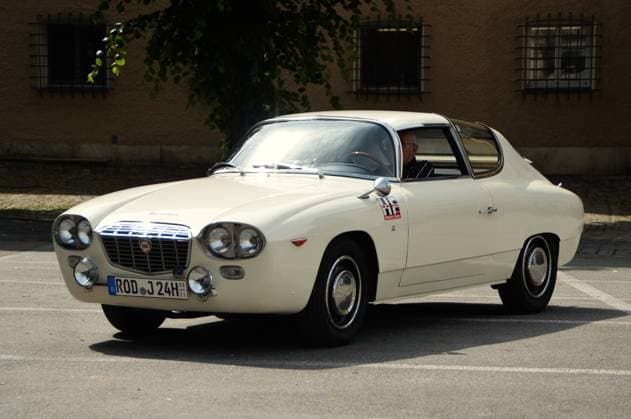 21. Regensburger Classic Rallye, Oldtimer-Rennen bzw Ausfahrt mit Start und Ziel in Regensburg, via Wiesent, Brennberg, Roding, Zandt, Bad Kötzting, Viechtach, Rattenberg am 6. und 7. Juni 2026. Foto: Oldtimer, Lancia Flavia Sport Zagato mit H-Kennzeichen *** 21 Regensburger Classic Rallye, classic car race or exit with start and finish in Regensburg, via Wiesent, Brennberg, Roding, Zandt, Bad Kötzting, Viechtach, Rattenberg on June 6 and 7, 2026 Photo classic car, Lancia Flavia Sport Zagato with H license plate