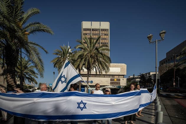 Protest in Haifa to mark the 59th anniversary of Naksa HAIFA, ISRAEL - JUNE 6: Hundreds of people gathered to mark the 59th anniversary of the Naksa, commemorating the aftermath of the 1967 Arab-Israeli War, when Israel occupied remaining Palestinian territories in Haifa, Israel on June 6, 2026. Demonstrators marched through city streets carrying placards, calling for an end to ongoing violence and policies in the region. Mostafa Alkharouf Anadolu Haifa Israel. Editorial use only. Please get in touch for any other usage.  Copyright: x2026xAnadoluxMostafaxAlkharoufx