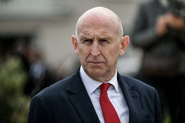 82nd anniversary of the Normandy landings PHOTOPQR OUEST FRANCE Martin ROCHE Langrune 06 06 2026 This Saturday, June 06, 2026 , report on the international ceremony commemorating the 82nd anniversary of the Normandy landings in Langrune Calvados Normandie Prime Minister Sébastien Lecornu presided over the ceremony This moment of tribute was marked by one absence, that of the American Secretary of Defense, Pete Hegseth, who stood down and was replaced by Elbridge Colby , US Under Secretary of War here John Healey , UK Secretary of State for Defence Photographer Martin ROCHE Ouest France International commemorative ceremony for the 82nd anniversary of the World War II D Day Normandy landings in Langrune sur Mer, northwestern France, of June  Copyright: xPHOTOPQR OUESTxFRANCE MAXPPPxMartinxROCHEx 20260606OFR9857 20260606OFR9857