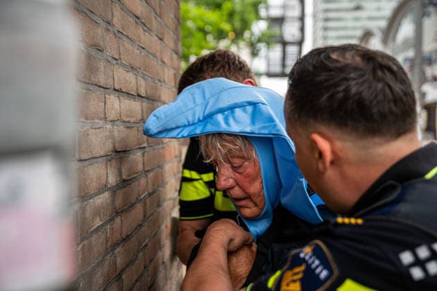 June 6, 2026, Rotterdam, South Holland, Netherlands: Rotterdam, Netherlands, 6 June 2026. Extinction Rebellion activists blocked the entrance to the Cruise Terminal on the Wilhelminakade on World Anti-Cruise Day. This temporarily preventing cruise passengers from boarding a moored cruise ship. Several activists were detained and four were arrested. Rotterdam Netherlands  - ZUMAp202 20260606_zip_p202_006 Copyright: xJamesxPetermeierx