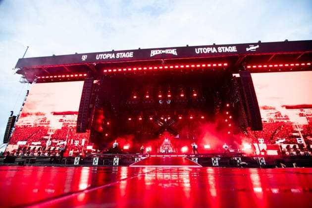 The Utopia Stage during the performance of the German metalcore band Electric Callboy as part of the Rock am Ring 2026 festival at the Nürburgring Nürburg Rock am Ring Rheinland Pfalz Germany