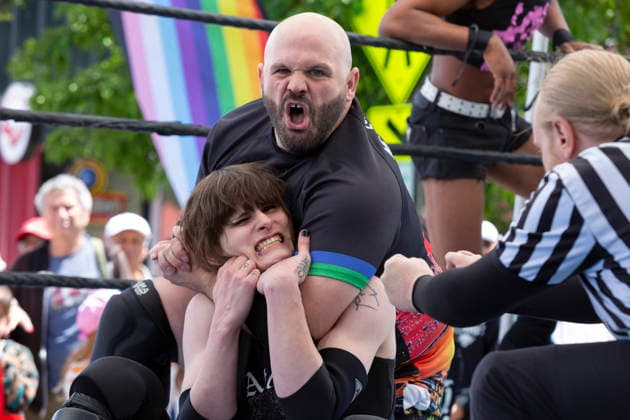 June 6, 2026, Seattle, Washington, USA: Competitors spar at the Pride Championship event during the White Center Pride festival in Seattle on Saturday, June 6, 2026 Seattle USA - ZUMAg235 20260606_zap_g235_001 Copyright: xPaulxChristianxGordonx