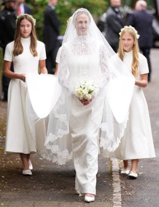 The Wedding of Harriet Sperling to Peter Phillips Harriet Sperling, together with bridesmaids Georgina Sperling, Savannah Phillips and Isla Phillips arrives for her wedding to Peter Phillips at All Saints Church, Kemble, Gloucestershire, UK, on the 6th June 2026. Picture by James Whatling Kemble All Saints Church Gloucestershire United Kingdom  WHA-0825