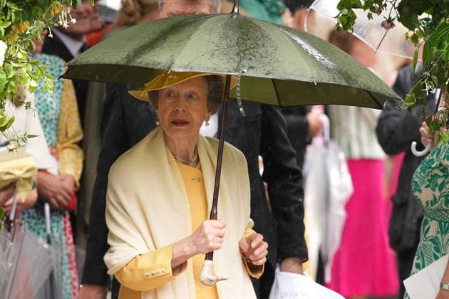 The Wedding of Harriet Sperling to Peter Phillips Princess Anne attends the Wedding of Harriet Sperling to Peter Phillips at All Saints Church, Kemble, Gloucestershire, UK, on the 6th June 2026. Picture by James Whatling Kemble All Saints Church Gloucestershire United Kingdom  WHA-0825