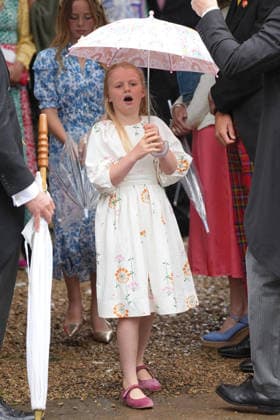 The Wedding of Harriet Sperling to Peter Phillips Lena Tindall attends the Wedding of Harriet Sperling to Peter Phillips at All Saints Church, Kemble, Gloucestershire, UK, on the 6th June 2026. Picture by James Whatling Kemble All Saints Church Gloucestershire United Kingdom  WHA-0825