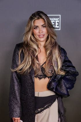 06.06.2026. Leverkusen. Dijana Cvijetic am Rande des Fame Fighting, das große Promibox-Event von BILD und Eugen Lopez in der Leverkusener Ostermann Arena. Zum ersten Mal in Kooperation mit dem britischen Pendant Misfits Boxing und dem internationalen Medienpartner The Sun. Leverkusen Ostermann Arena Nordrhein-Westfalen Deutschland *** 06 06 2026 Leverkusen Dijana Cvijetic on the sidelines of Fame Fighting, the big celebrity boxing event organized by BILD and Eugen Lopez at the Ostermann Arena in Leverkusen For the first time in cooperation with the British counterpart Misfits Boxing and the international media partner The Sun Leverkusen Ostermann Arena North Rhine-Westphalia Germany