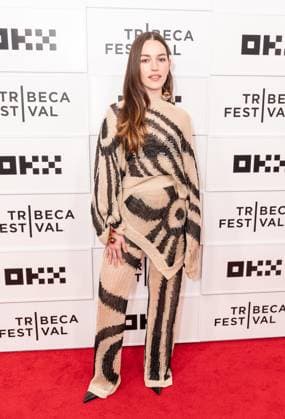June 6, 2026, New York, New York, USA: Victoria Pedretti wearing dress by Emilio Pucci attends premiere of The Last Day at Tribeca Film Festival at BMCC in New York, NY on June 6, 2026. New York USA - ZUMAr339 20260606_znp_r339_024 Copyright: xLevxRadinx