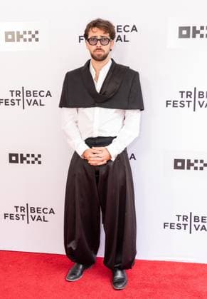 June 6, 2026, New York, New York, USA: Charles Benoin wearing suit by Marc Antoine Barrois attends premiere of Only What We Carry at Tribeca Film Festival at SVA Theatre in New York, NY on June 6, 2026. New York USA - ZUMAr339 20260606_znp_r339_074 Copyright: xLevxRadinx