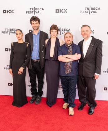 June 6, 2026, New York, New York, USA: Sofia Boutella, Liam Hellmann, Lizzy McAlpine, Jamie Adams and Simon Pegg attend premiere of Only What We Carry at Tribeca Film Festival at SVA Theatre in New York, NY on June 6, 2026. New York USA - ZUMAr339 20260606_znp_r339_112 Copyright: xLevxRadinx