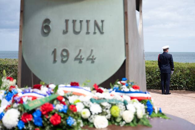 Sebastien Lecornu At D-Day Commemoration - Normandy French naval commandos participate in the ceremony of the naval fusiliers and marine commandos school during the commemorations of the June 6, 1944 Normandy Landings in Ouistreham, France on June 6, 2026. Photo by Gregoire Campione Pool ABACAPRESS.COM France  Copyright: xCampionexGregoire ABACAx