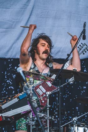 IDLES live at Northside 2026 Aarhus, Denmark. 05th, June 2026. The British post-punk band IDLES performs a live concert during the Danish music festival Northside 2026 in Aarhus. Here guitarist Mark Bowen is seen live on stage. Denmark, Aarhus  Copyright: xGonzalesxPhoto RolfxMeldgaardx