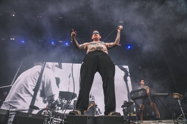 Viagra Boys live at Northside 2026 Aarhus, Denmark. 06th, June 2026. The Swedish punk band Viagra Boys performs a live concert during the Danish music festival Northside 2026 in Aarhus. Here vocalist Sebastian Murphy is seen live on stage. Denmark, Aarhus  Copyright: xGonzalesxPhoto RolfxMeldgaardx