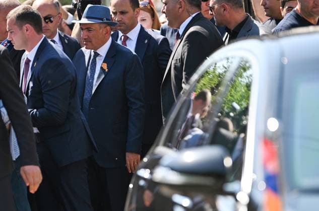 Armenia Parliamentary Election 9184688 07.06.2026 Civil Contract party leader and Armenian Prime Minister Nikol Pashinyan leaves a polling station after casting his ballot during the Armenian parliamentary election in Yerevan, Armenia. Sputnik Yerevan Armenia  Copyright: xx