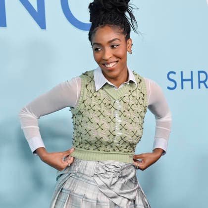Cast member Jessica Williams attends Apple TV s dramatic comedy series Shrinking Emmy FYC Event screening at the DGA Theatre Complex on Saturday, June 6, 2026. Storyline: A grieving therapist starts to tell his clients exactly what he thinks. Ignoring his training and ethics, he finds himself making huge changes to people s lives - including his own.  LAP2026060654 JIMxRUYMEN