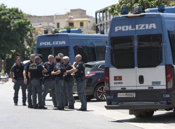 Dua Lipa wedding in Palermo Bagheria Sicily. Newlyweds Dua Lipa and Callum Turner will arrive later at historical landmark Villa Valguarnera where security is being beefed up.  Copyright: xAndrewxStyczynskix NINTCHDBPICT001086461336