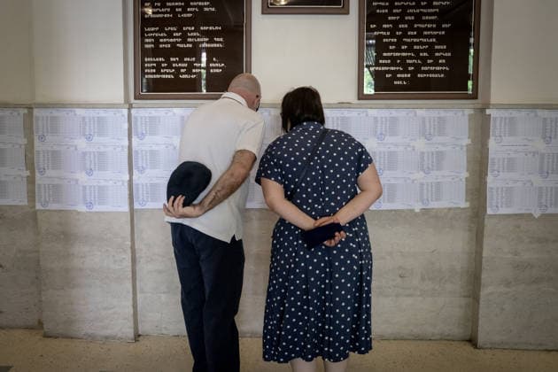 Parliamentary election in Armenia YEREVAN, ARMENIA - JUNE 7: Voters cast their ballots during parliamentary elections in Yerevan, Armenia, on June 7, 2026. Polling stations opened across the country as voting began in the election to determine the parliament that will serve for the next five years. Ozge Elif Kizil Anadolu Yerevan Armenia. Editorial use only. Please get in touch for any other usage.  Copyright: x2026xAnadoluxOzgexElifxKizilx