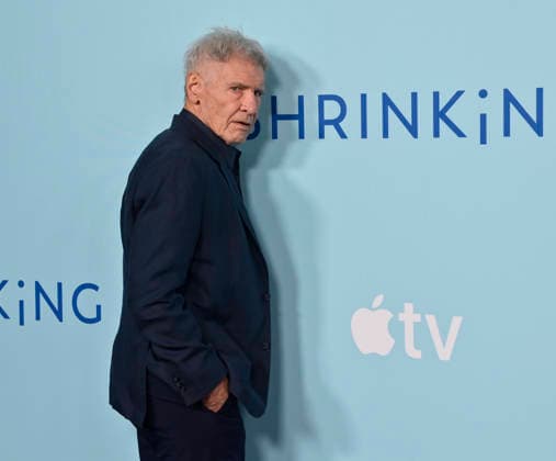 Cast member Harrison Ford attends Apple TV s dramatic comedy series Shrinking Emmy FYC Event screening at the DGA Theatre Complex on Saturday, June 6, 2026. Storyline: A grieving therapist starts to tell his clients exactly what he thinks. Ignoring his training and ethics, he finds himself making huge changes to people s lives - including his own.  LAP2026060617 JIMxRUYMEN
