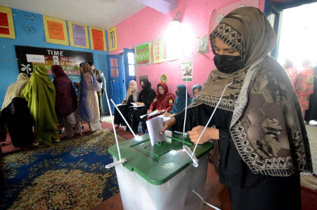 Voting begins in Pakistan s Gilgit-Baltistan polls GILGIT-BALTISTAN, PAKISTAN - JUNE 07: Voters queued up outside polling stations as voting began in elections in Pakistan s Gilgit-Baltistan region to elect a new government for a five-year term on June 07, 2026. Voting stations opened at 8 am (0300GMT) and will continue until 5 pm (1200GMT). Some 396 candidates are competing for 24 direct seats in the regional Legislative Assembly, with 266 of them independent candidates and 130 representing different national and regional political and religiopolitical parties, according to figures by the regional election commission. Hussain Ali Anadolu Gilgit-Baltistan Pakistan. Editorial use only. Please get in touch for any other usage.  Copyright: x2026xAnadoluxHussainxAlix