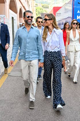 Donald Trump Jr and his wife Bettina Anderson in the paddocks of the Formula 1 Louis Vuitton Grand Prix of Monaco 2026, in Monte Carlo, Monaco, on June 7, 2026 Bruno Bebert Bestimage Donald Trump Jr and his wife Bettina Anderson in the paddocks of the Formula 1 Louis Vuitton Grand Prix of Monaco 2026, in Monte Carlo, Monaco, on June 7, 2026 Monte Carlo Monaco  Copyright: xBrunoxBebertx xBestimagexBrunoxBebertx xBestimagex