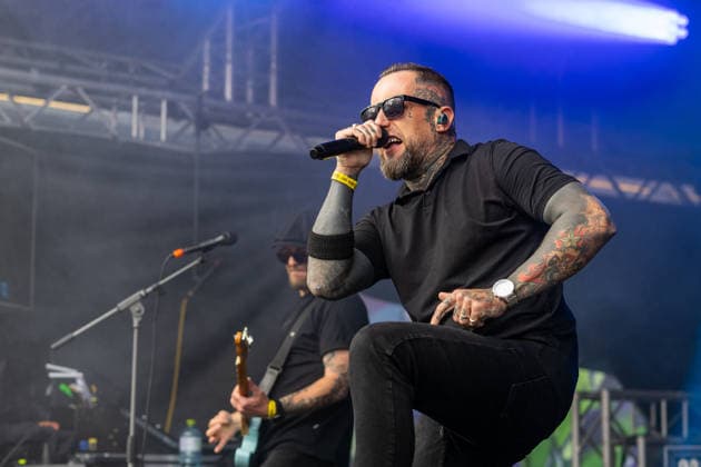 SBÄM Fest; 2026 Im Bild die Band BOOZE & GLORY auf dem SBÄM Rockfest 2026 Sänger Mark RUSEK *** SBÄM Fest 2026 In the picture the band BOOZE GLORY at the SBÄM Rockfest 2026 singer Mark RUSEK Copyright: xBEAUTIFULxSPORTS Goldbergx