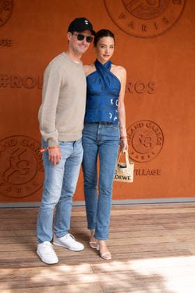 2026 French Open - Miranda Kerr At The Village Evan Spiegel and Miranda Kerr posing at the village during Day Fifteen of the 2026 French Open on June 07, 2026 in Paris, France. Photo by Laurent Zabulon Paris France  Copyright: xZabulonxLaurent ABACAx
