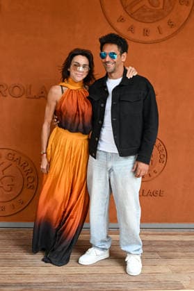 Internationaux de Roland Garros Village du 7 juin People at Village before Mens final 457115 2026 06 07 France Sisley, Tomer Zeitoun, Sandra  Copyright: xSergexArnalx xStarfacex STAR_457115_006