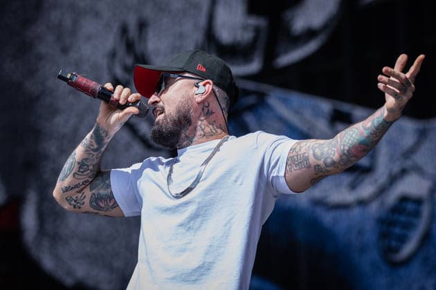 Rock am Ring 2026, Tag 3, 7.6.2026 Die kalifornische Rap-Rock-NuMetal-Band Hollywood Undead auf der Utopia Stage -- Mit dem Traditionsfestival Rock am Ring am Nürburgring in der Eifel startet in Deutschland die Festival-Saison. Rock am Ring findet in diesem Jahr vom 5. bis 7. Juni statt. Rund 80 Bands und Künstler stehen auf einer der drei großen Bühnen. Nürburg Nürburgring Rheinland-Pfalz Deutschland *** Rock am Ring 2026, Day 3, 7 6 2026 Californian rap rock NuMetal band Hollywood Undead on the Utopia Stage The traditional Rock am Ring festival at the Nürburgring in the Eifel region kicks off the festival season in Germany Rock am Ring will take place this year from 5 to 7 June Around 80 bands and artists will perform on one of the Copyright: xSebastianxDerixx