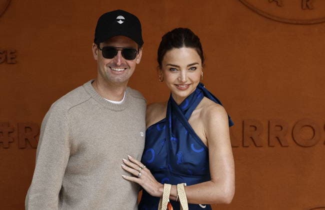 Miranda Kerr and husband Evan Spiegel during the 2026 French Open at Roland Garros in Paris, France, on June 7, 2026 Jacovides Moreau Bestimage Celebs attending the village photocall during the 2026 French Open at Roland Garros in Paris, France, on June 7, 2026 Paris France  Copyright: xJACOVIDES-MOREAUx xBESTIMAGExJACOVIDES-MOREAUx xBESTIMAGEx