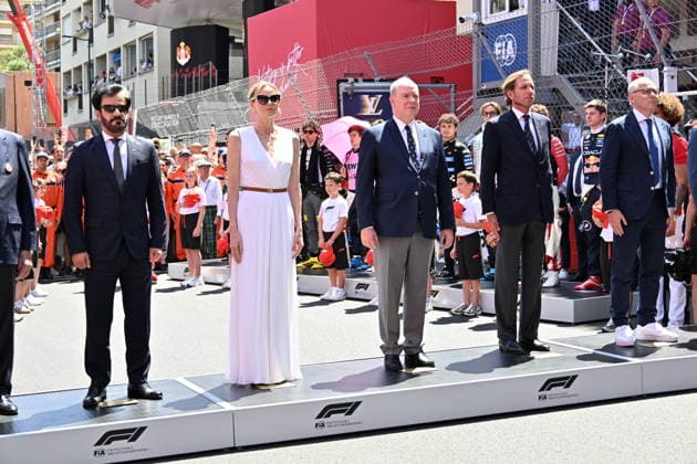 Mohammed Ben Sulayem, Prince Albert II of Monaco and Princess Charlene of Monaco, Andrea Casiraghi Formula 1 Louis Vuitton Monaco Grand Prix 2026 on June 7, 2026 Bruno Bebert Bestimage Formula 1 Louis Vuitton Monaco Grand Prix 2026 on June 7, 2026 Monaco  Copyright: xBrunoxBebertx xBestimagexBrunoxBebertx xBestimagex
