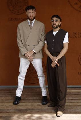 Sofiane Pamart and his manager Guillaume Héritier during the 2026 French Open at Roland Garros in Paris, France, on June 7, 2026 Jacovides Moreau Bestimage Celebs attending the village photocall during the 2026 French Open at Roland Garros in Paris, France, on June 7, 2026 Paris France  Copyright: xJACOVIDES-MOREAUx xBESTIMAGExJACOVIDES-MOREAUx xBESTIMAGEx