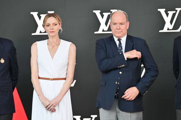 IPA85445410 - Monte Carlo, Formula 1 Monaco Grand Prix , Awards Ceremony In the photo: Albert II of Monaco, Charlene Wittstock  Copyright: xManuelexMangiarottix xManuelexMangiarottix 85445410