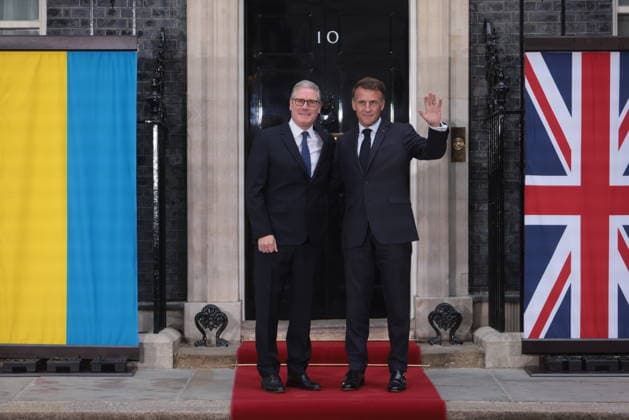 . 07 06 2026. London, United Kingdom. Keir Starmer Welcomes European Leaders to No.10. UK Prime Minister Keir Starmer Welcomes Volodymyr Zelenskyy, Friedrich Merz and Emmanuel Macron to No.10 Downing Street.  xMartynxWheatleyx xi-Imagesx IIM-26814-0002