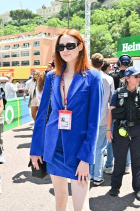 IPA85446879 - Monte Carlo, Formula 1 Monaco Grand Prix , Celebrities watch the race In the photo: Karen Gillan  Copyright: xManuelexMangiarottix xManuelexMangiarottix 85446879