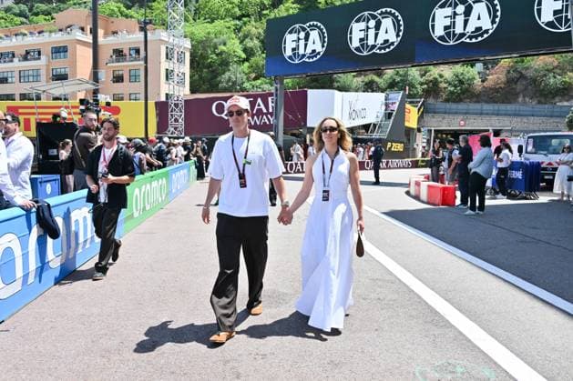 IPA85447271 - Monte Carlo, Formula 1 Monaco Grand Prix , Celebrities watch the race In the photo: Scott James, Chloe Stroll  Copyright: xManuelexMangiarottix xManuelexMangiarottix 85447271