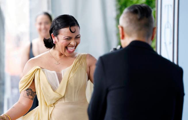 Ellenore Scott arrives on the red carpet at The 79th Annual Tony Awards at Radio City Music Hall on Sunday, June 7, 2026 in New York City.  NYP202606072014 JohnxAngelillo