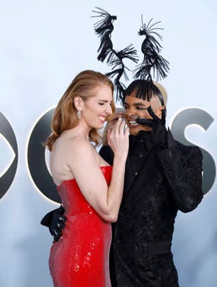 Marla Mindelle and Layton Williams arrive on the red carpet at The 79th Annual Tony Awards at Radio City Music Hall on Sunday, June 7, 2026 in New York City.  NYP20260607256 JohnxAngelillo