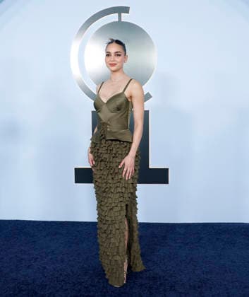 Melissa Barrera arrives on the red carpet at The 79th Annual Tony Awards at Radio City Music Hall on Sunday, June 7, 2026 in New York City.  NYP20260607262 JohnxAngelillo