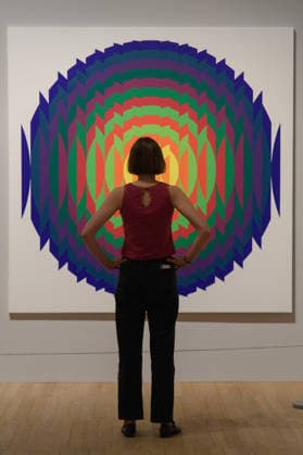 Julio Le Parc Press View at TATE Modern, London, UK - 8 June 2026 A staff member views Series 14 - 14 Permuted, 1970 2020 by Julio Le Parc as part of The Julio Le Parc Press View which runs from 11th June 2026 to 3rd May 2027 at TATE Modern, London, England, UK on Monday 8 June, 2026., Credit:Justin Ng Avalon UK, England, London, TATE Modern  Copyright: xJustinxNgx xAvalonx 1108882070