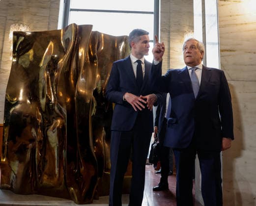 June 8, 2026, Roma, ITALY: Italy s Minister for Foreign Affairs Antonio Tajani meets Dutch Foreign Minister Tom Berendsen at Palazzo della Farnesina, Italy s Foreign Ministry in Rome, Italy, 8 June 2026. ANSA GIUSEPPE LAMI. Roma ITALY  - ZUMAa110 20260608_zaf_a110_003 Copyright: xGiuseppexLamix