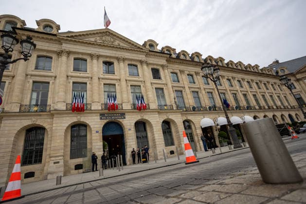 Gerald Darmanin Press Conference After Meeting With Public Prosecutors General - Paris Illustration of the Ministry of Justice in Paris, France on June 8, 2026. Photo by Franck Derouda ABACAPRESS.COM Paris France  Copyright: xFranckxDerouda ABACAx