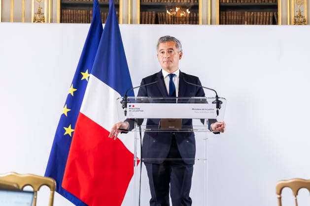 Paris, France June 8, 2026 - Press conference held after a meeting with France s public prosecutors regarding the review of the complaints involving child victims in the wake of the Lyhanna case. Nearly 70,000 complaints of rape and sexual assault against children will be reviewed to ensure they are properly handled the Minister of Justice said - Gerald Darmanin CRIME, MINISTERE DE LA JUSTICE, LYHANNA  Copyright: xVincentxIsorex