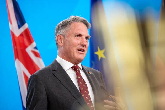 Pressebegegnung von Verteidigungsminister Boris Pistorius und dem australischen stellvertretenden Premierminister und Verteidigungs- minister Richard Marles. Deutschland, Berlin am 08. Juni 2026: Auftaktstatements von Verteidigungsminister Boris Pistorius und dem australischen stellvertretenden Premierminister und Verteidigungs- minister Richard Marles vor die Presse. *** Press meeting of Defense Minister Boris Pistorius and Australian Deputy Prime Minister and Minister of Defense Richard Marles Germany, Berlin on 08 June 2026 Opening statements by Defense Minister Boris Pistorius and Australian Deputy Prime Minister and Minister of Defense Richard Marles to the press