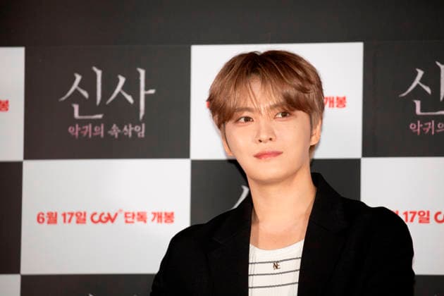 Kim Jae-Joong (JX), June 8, 2026 : Actor Kim Jae-Joong (J-Jun) during a press conference for movie The Shrine in Seoul, South Korea. Directed by Japanese filmmaker Kazuyoshi Kumakiri, the upcoming horror movie follows the story of three university students who mysteriously disappear after visiting an abandoned shrine in Kobe, Japan.  aflo_333734522