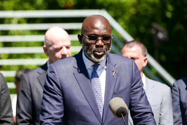 New York, NY- June 8: Governor Hochul and Mayor Mamdani make a World Cup FIFA announcement of a free watch party in Central Park for the FIFA World Cup 2026 Final on Sunday, July 19. With FIFA President Gianni Infantino, George Weah on June 8, 20267 Credit: AdMedia USA  - ZUMAa123 20260608_zaa_a123_275 Copyright: xCamaraxPorterx