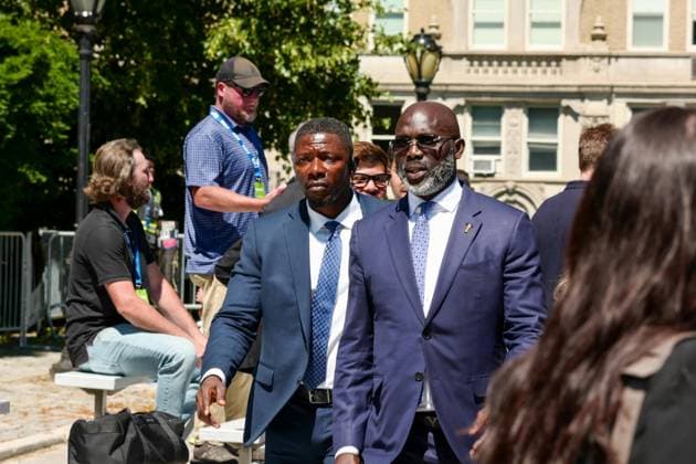 New York, NY- June 8: Governor Hochul and Mayor Mamdani make a World Cup FIFA announcement of a free watch party in Central Park for the FIFA World Cup 2026 Final on Sunday, July 19. With FIFA President Gianni Infantino, George Weah on June 8, 20267 Credit: AdMedia USA  - ZUMAa123 20260608_zaa_a123_287 Copyright: xCamaraxPorterx
