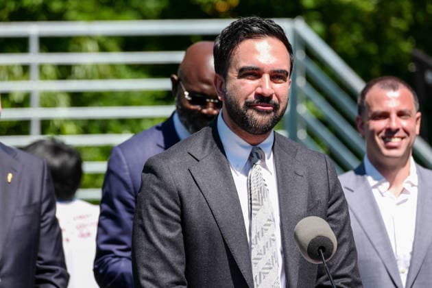 New York, NY- June 8: Governor Hochul and Mayor Mamdani make a World Cup FIFA announcement of a free watch party in Central Park for the FIFA World Cup 2026 Final on Sunday, July 19. With FIFA President Gianni Infantino, George Weah on June 8, 20267 Credit: AdMedia USA - ZUMAa123 20260608_zaa_a123_310 Copyright: xCamaraxPorterx